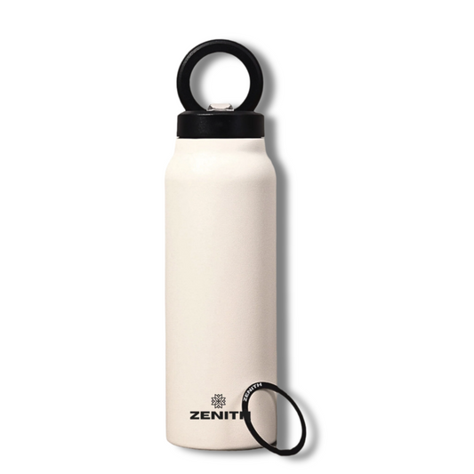 24oz ZENITH™ Magnetic Water Bottle with Flex Straw Cap - Ivory