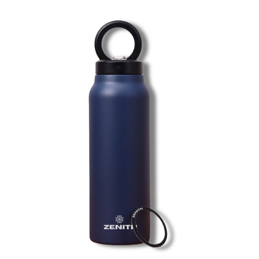 24oz ZENITH™ Magnetic Water Bottle with Flex Straw Cap - Blue