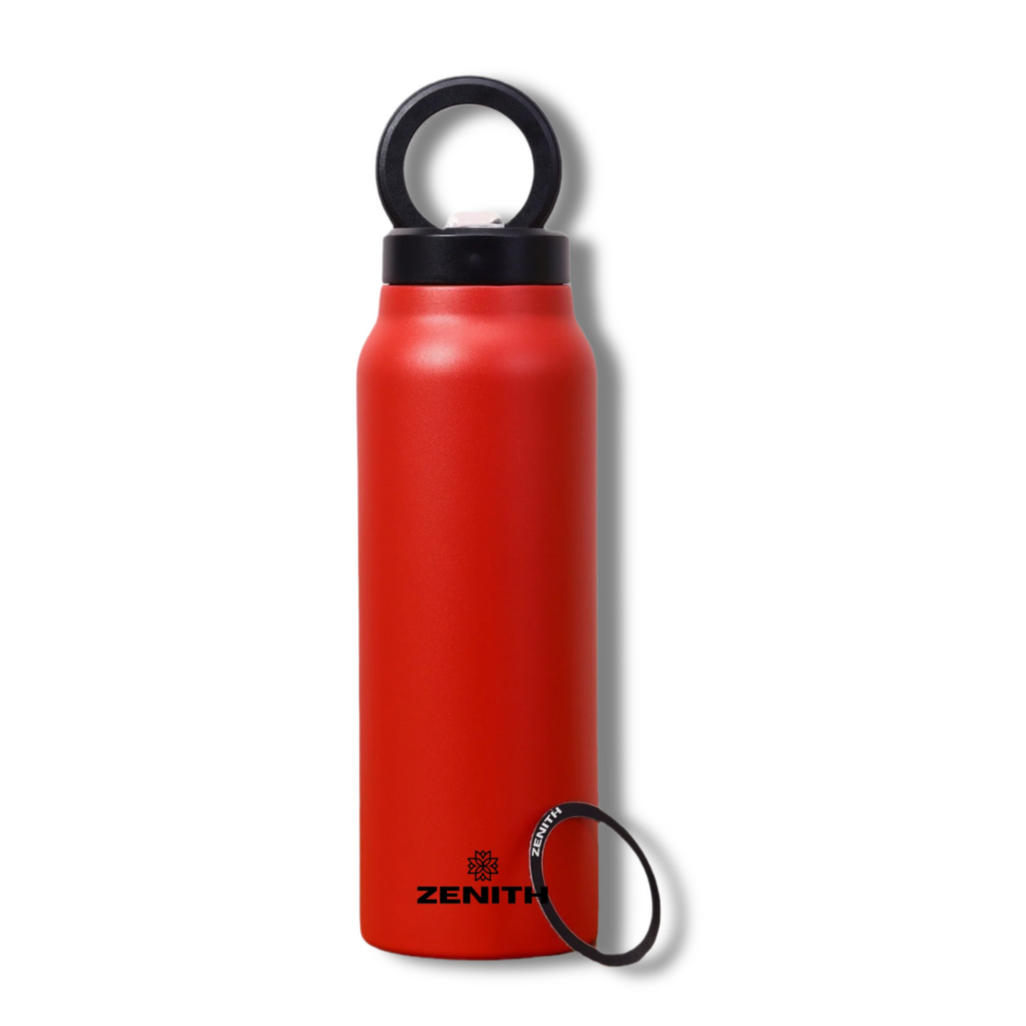 24oz ZENITH™ Magnetic Water Bottle with Flex Straw Cap - Red