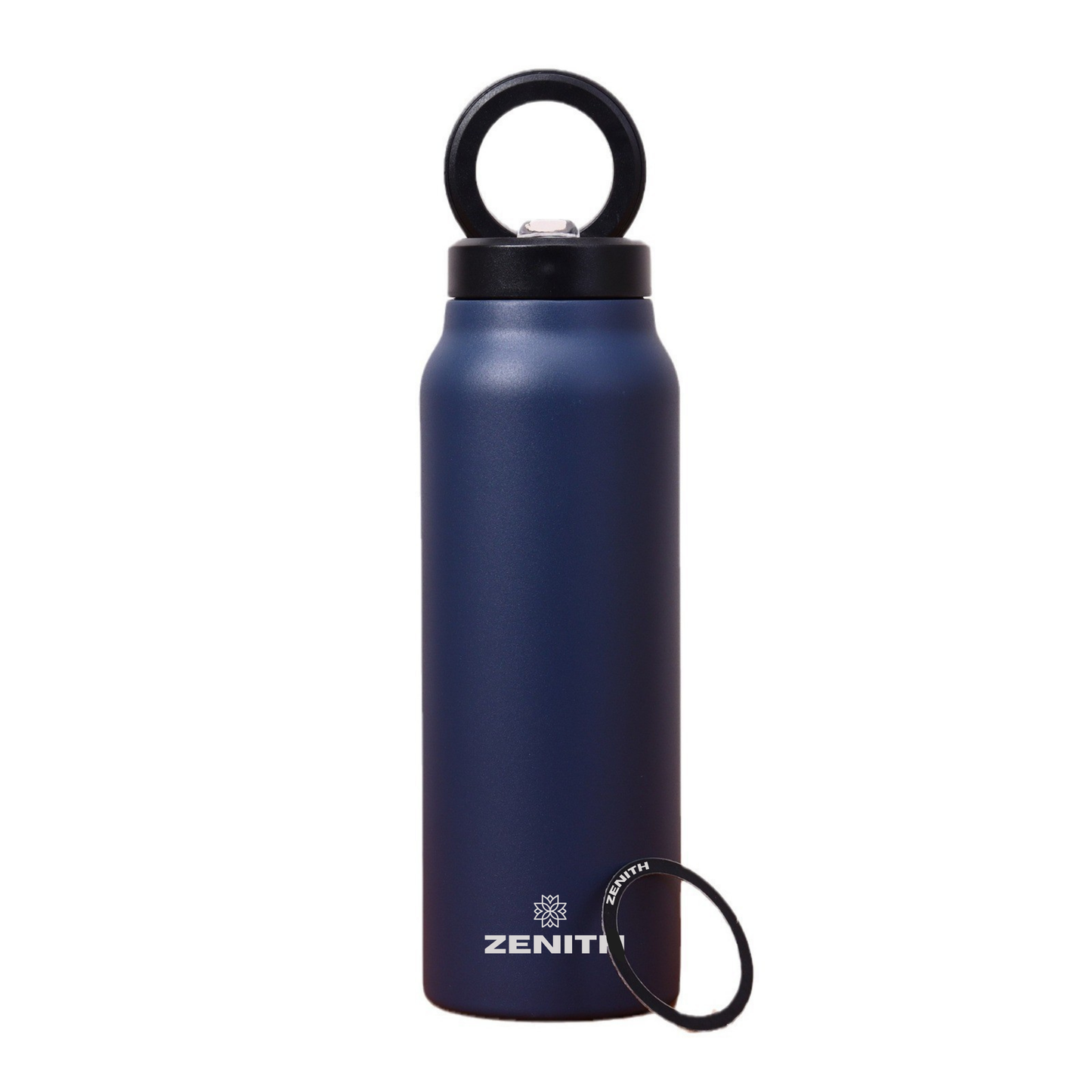 24oz ZENITH™ Magnetic Water Bottle with Flex Straw Cap - Blue