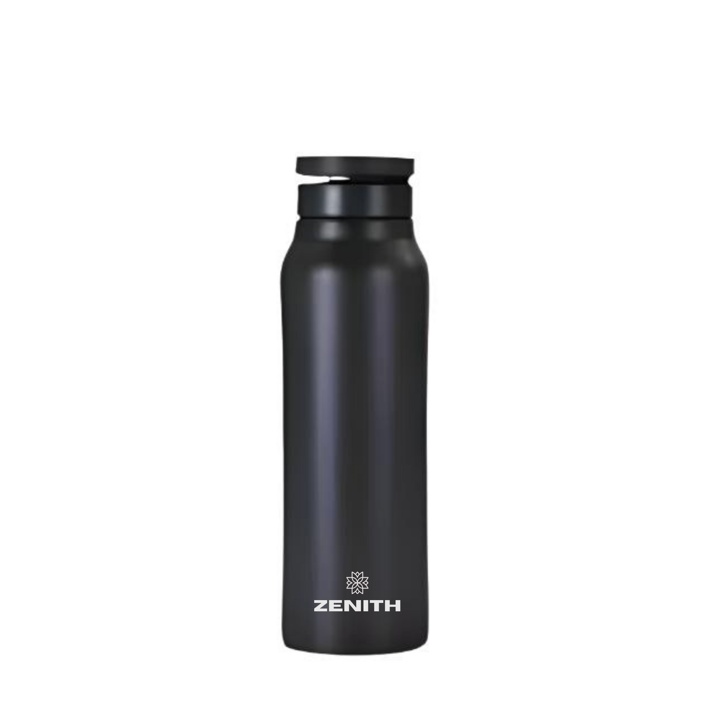 24oz ZENITH™ Magnetic Water Bottle with Flex Straw Cap - Black